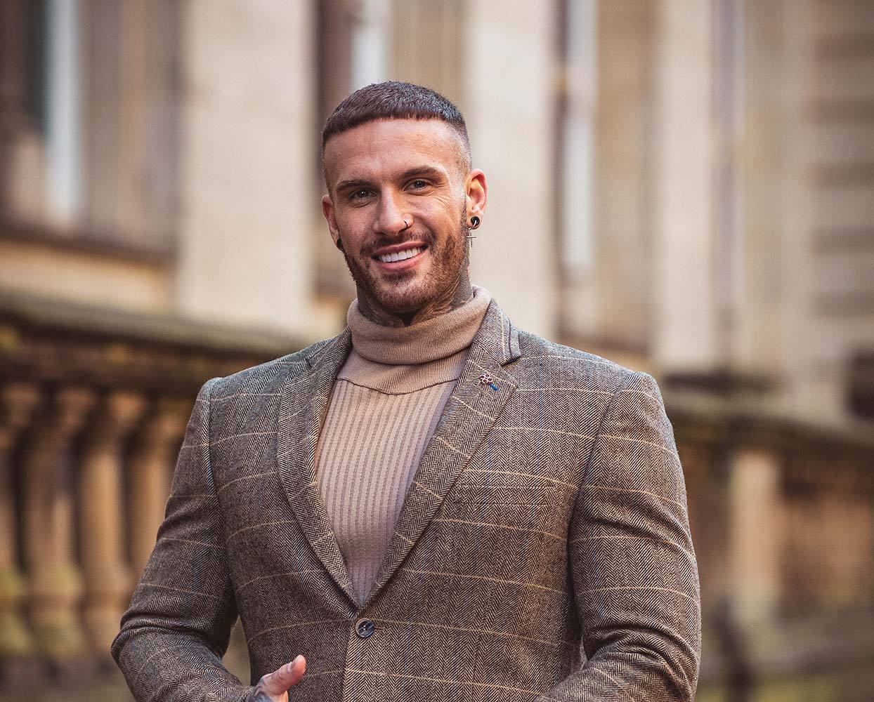 Cavani Albert Brown Tweed Blazer - Image 3