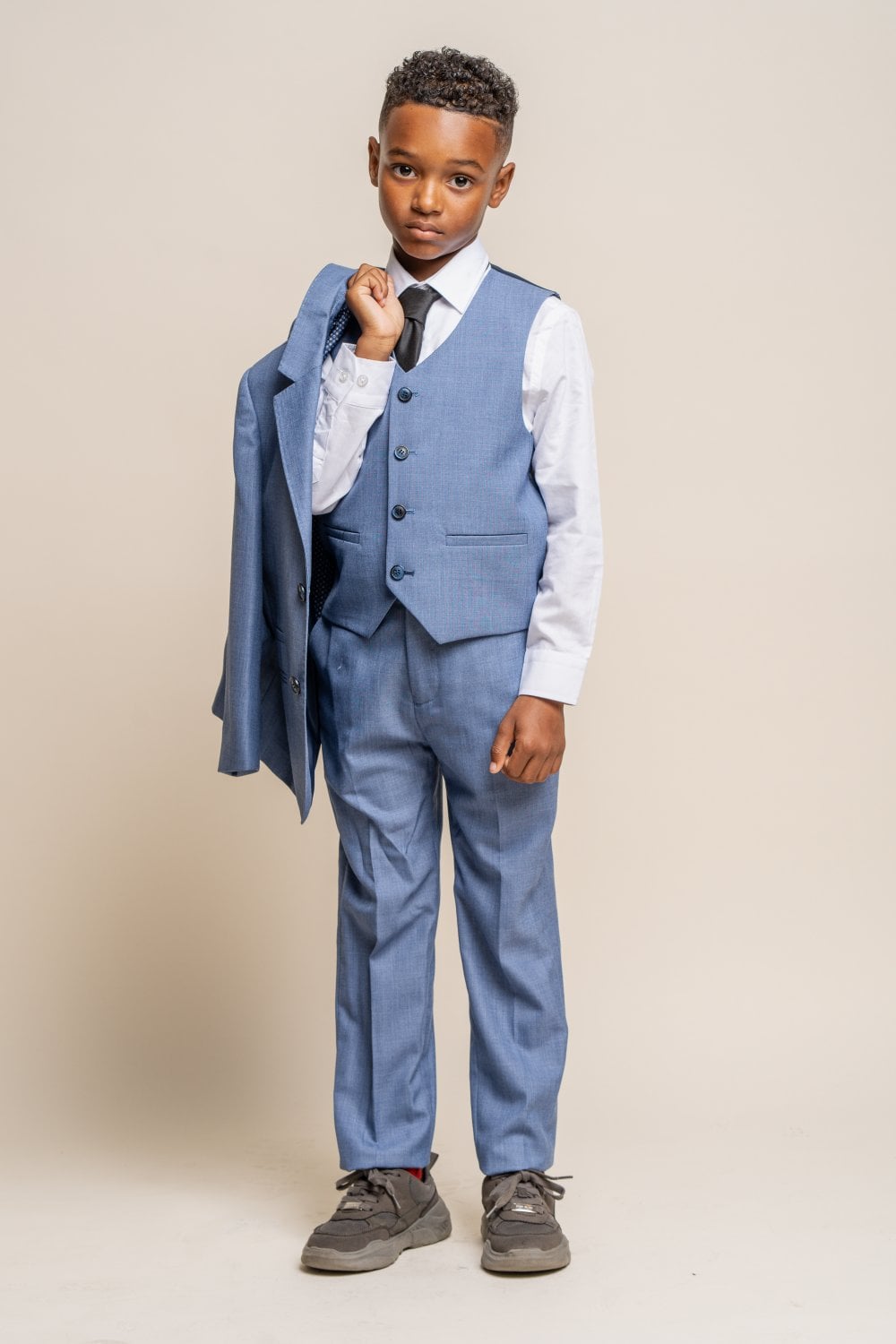 Cavani Boys Sky Blue Jay 3 Piece Formal Suit - Image 3