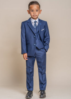 Cavani Boys Jefferson Navy 3 Piece Suit