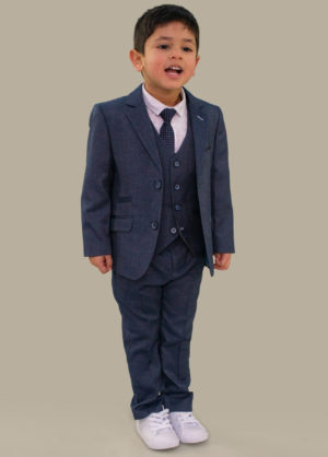 Cavani Boys Steele Blue 3 Piece Formal Suit