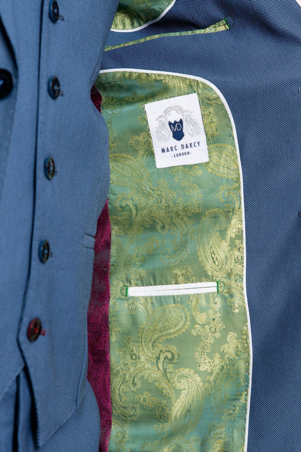 Marc Darcy Danny Sky Blue 3 Piece Suit - Image 6