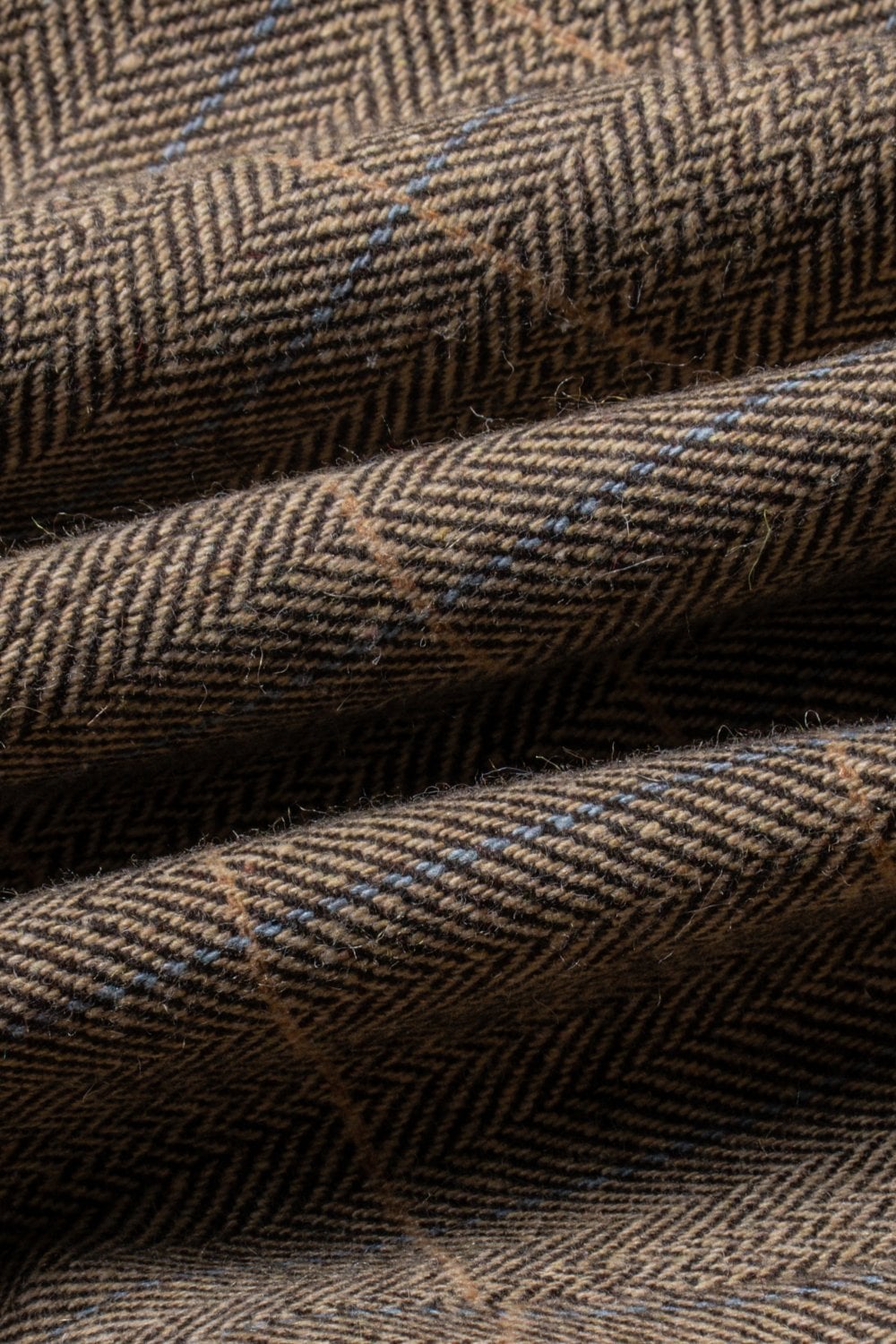 Cavani Albert Brown Tweed Check 3 Piece Wedding Suit Slim Fit - Image 9