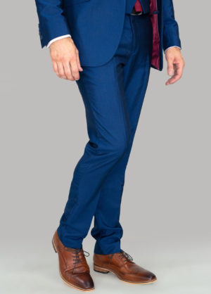 Cavani Ford Blue Suit Trousers Slim Fit Regular Length