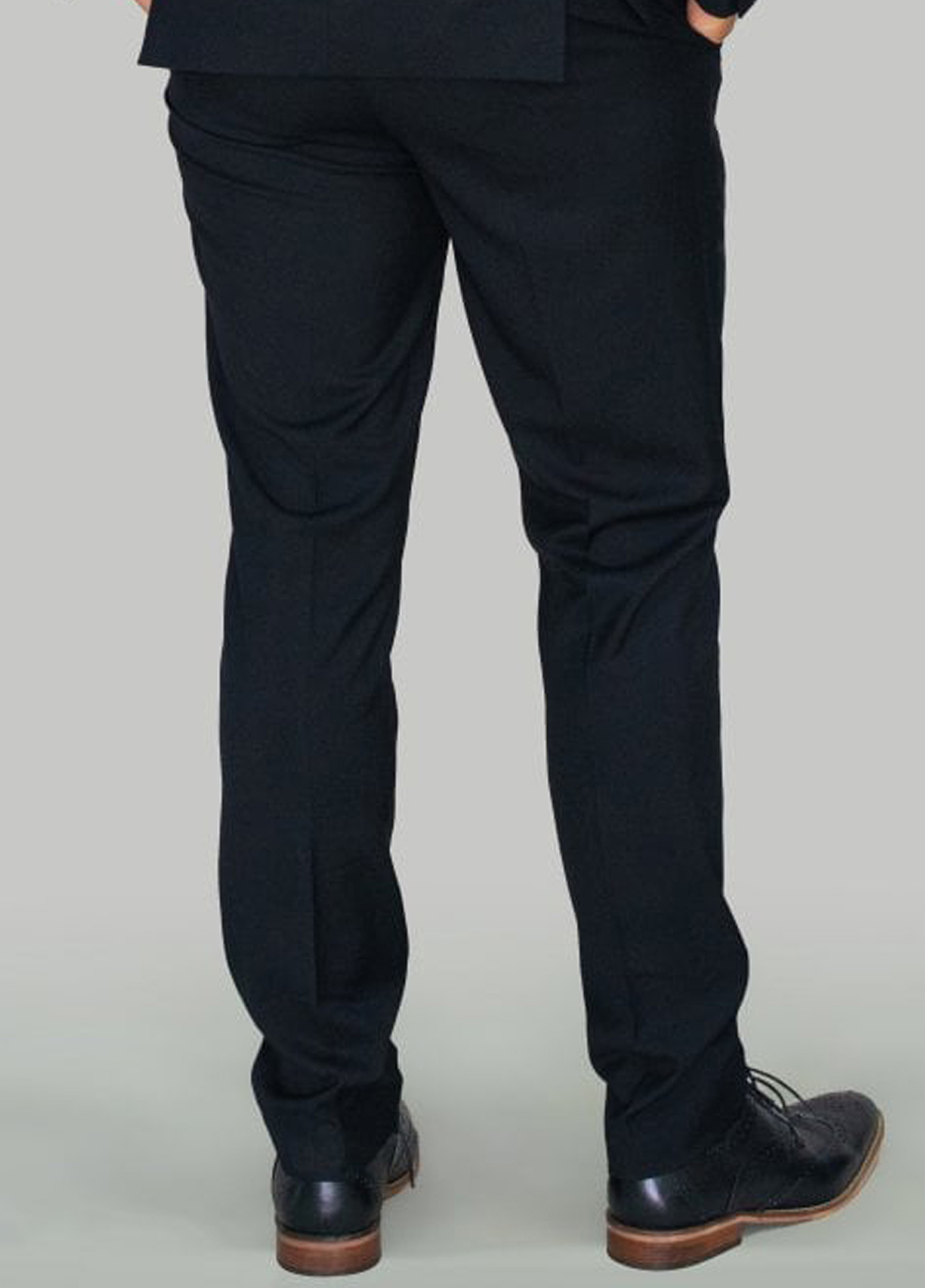 Cavani Marco Black Suit Trousers Slim Fit Regular Length - Image 2
