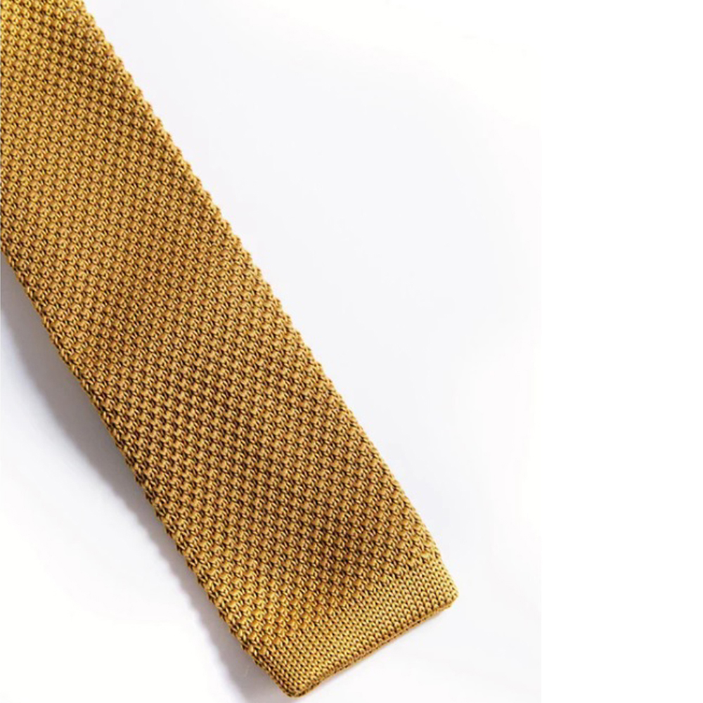 Marc Darcy Golden Tan Smart Knitted Tie - Image 2