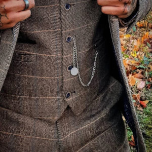 T-Bar Waistcoat Chain Peaky Blinders Retro Suit Accessory