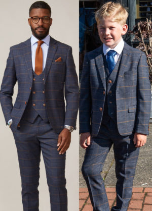 Marc Darcy Jenson Marine Matching Father & Son 3 Piece Suit