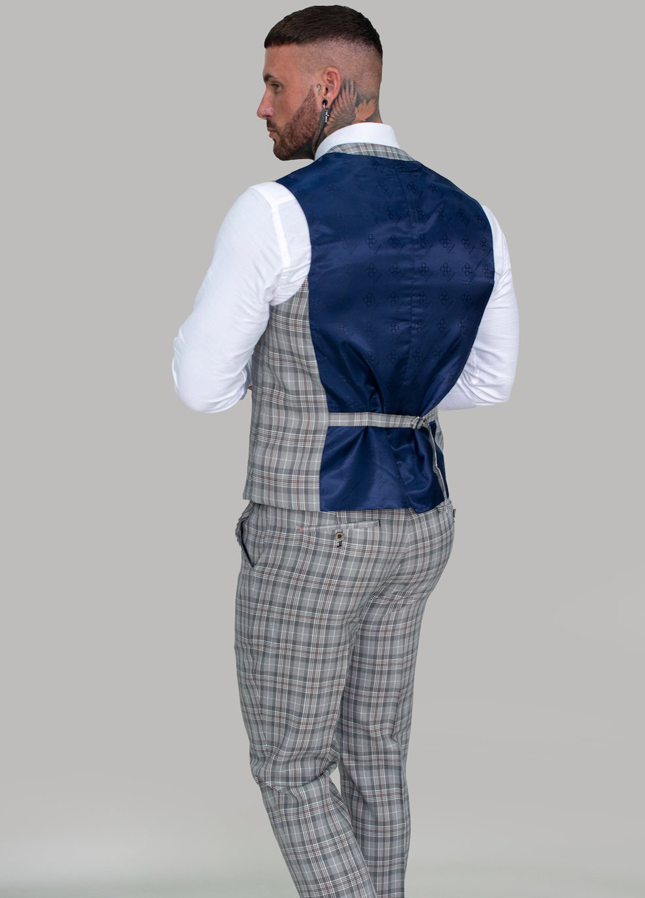 Cavan Callie Check Trousers Slim Fit - Image 2