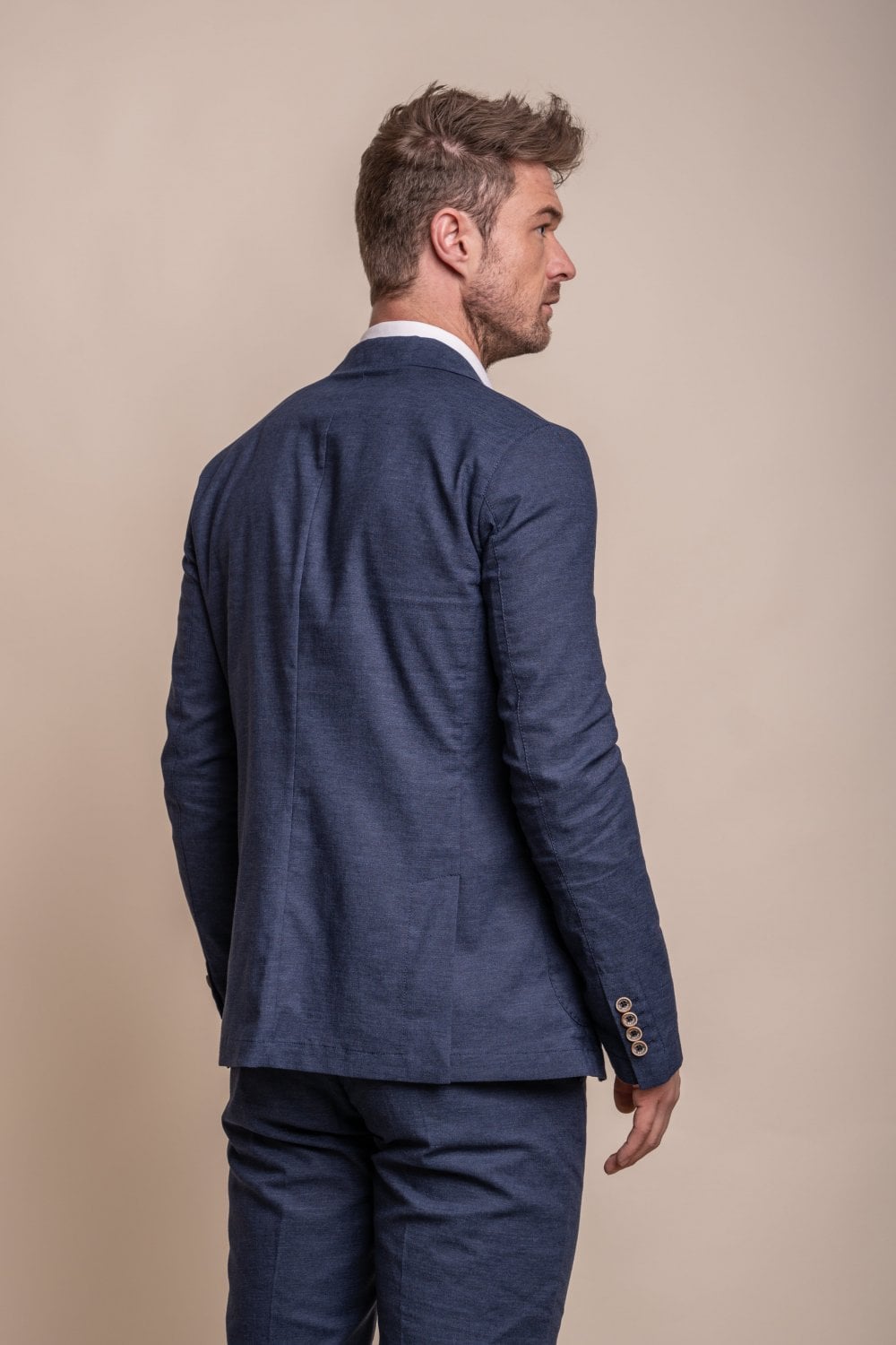 Cavani Linen Smart Lightweight Summer Blazer Suit Jacket - Image 7
