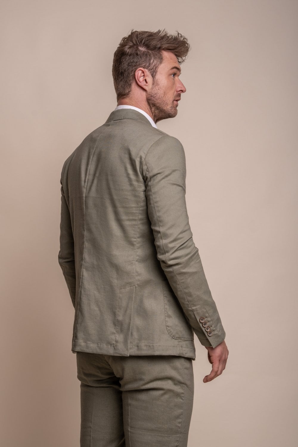 Cavani Linen Smart Lightweight Summer Blazer Suit Jacket - Image 5