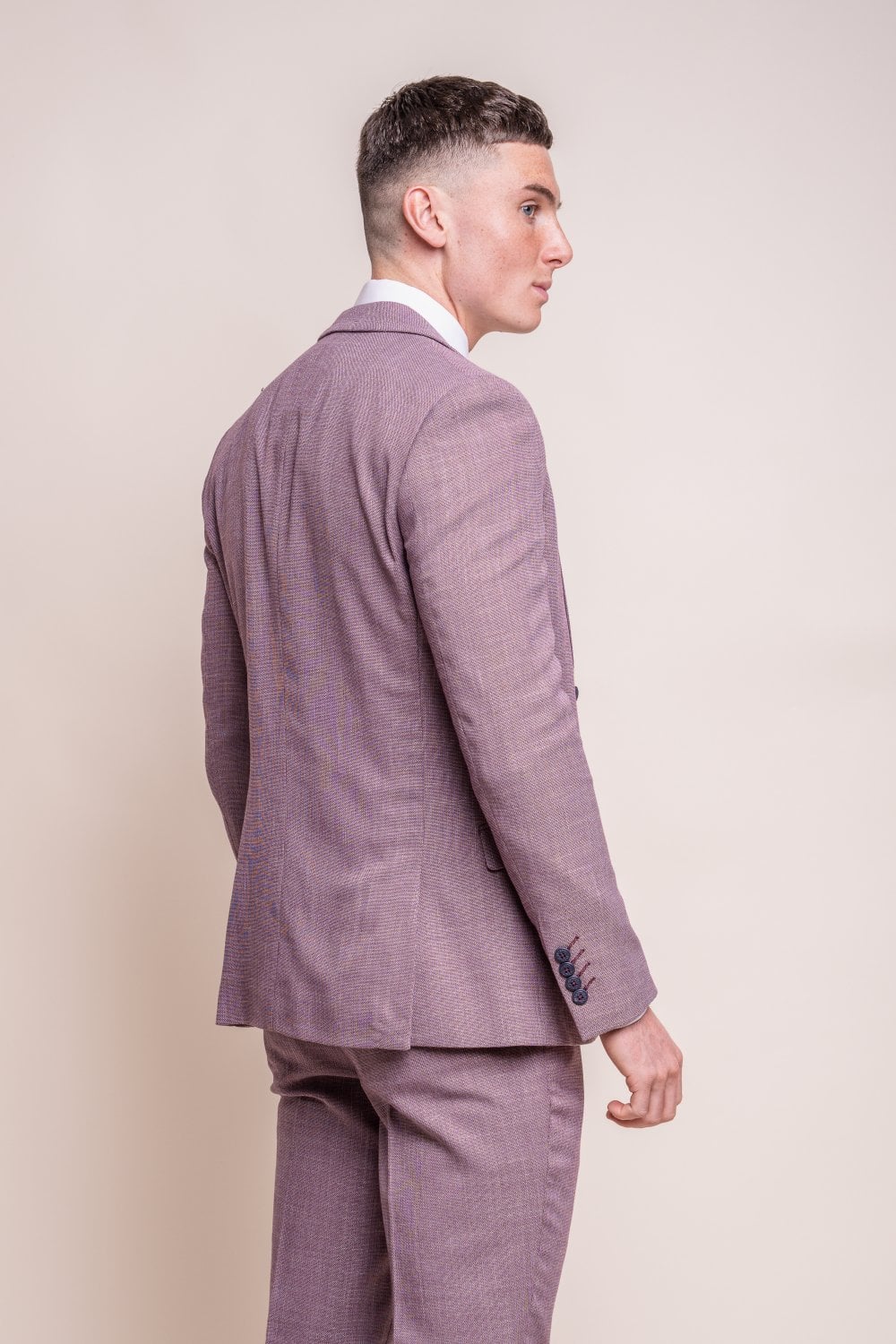 Cavani Miami Lilac 3 Piece Slim Fit Wedding Suit - Image 3