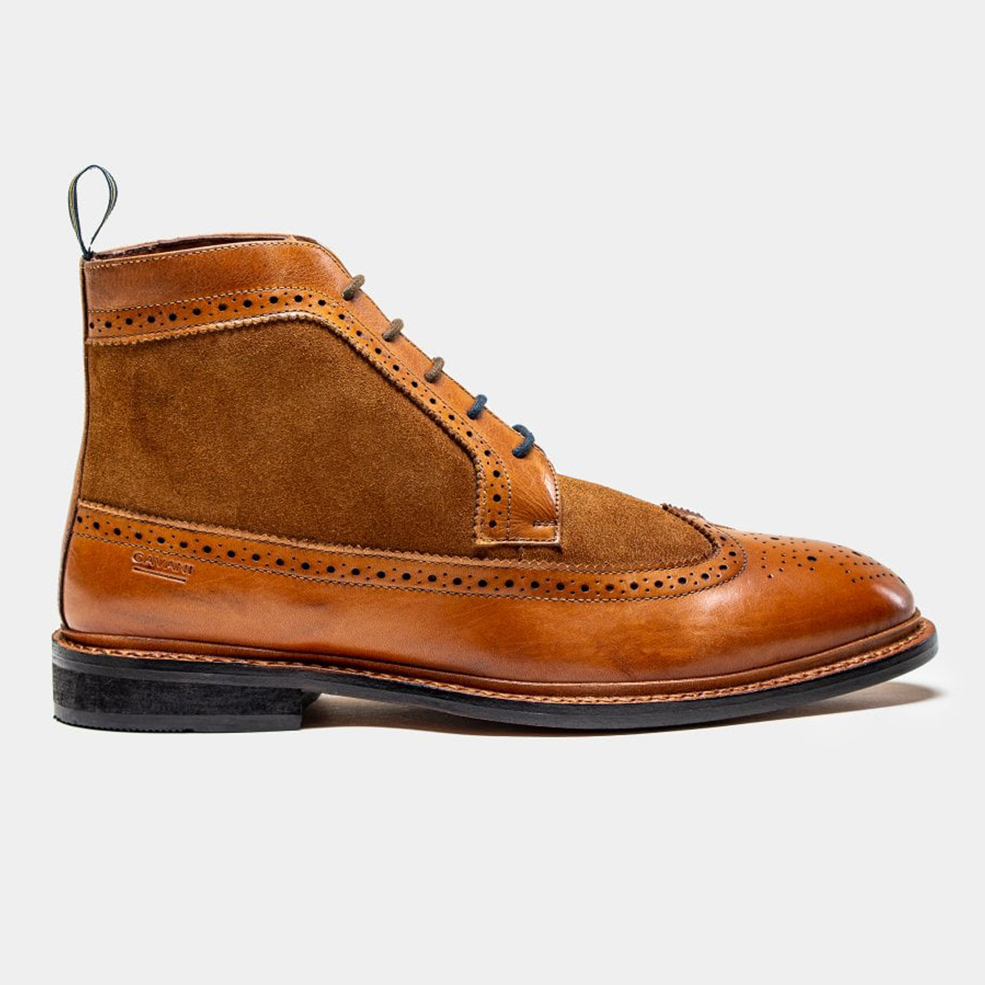 Cavani Bosworth Tan Genuine Leather Lace Up Boots - Image 2
