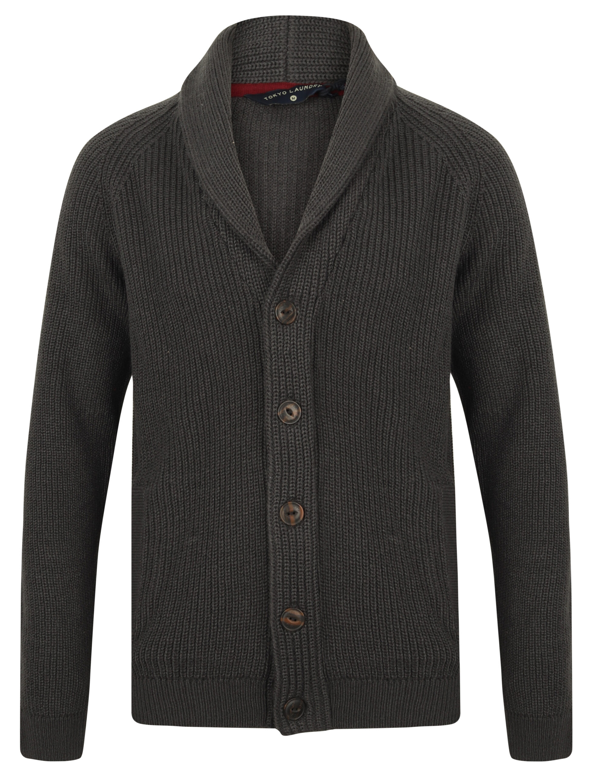 Mens Tokyo Laundry Knitted Shawl Neck Cardigan - Image 6