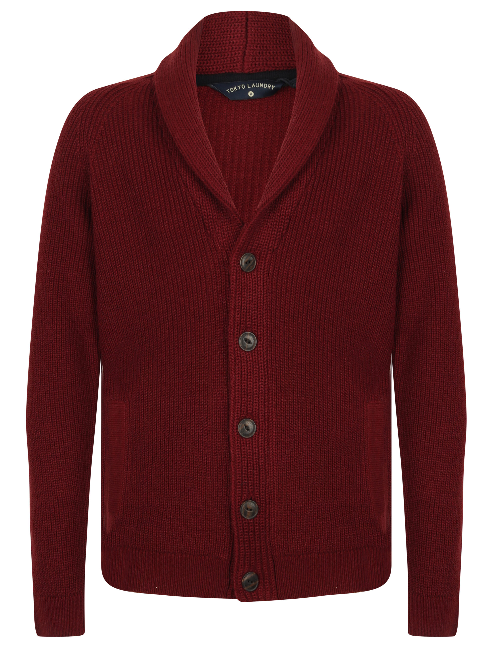Mens Tokyo Laundry Knitted Shawl Neck Cardigan - Image 2