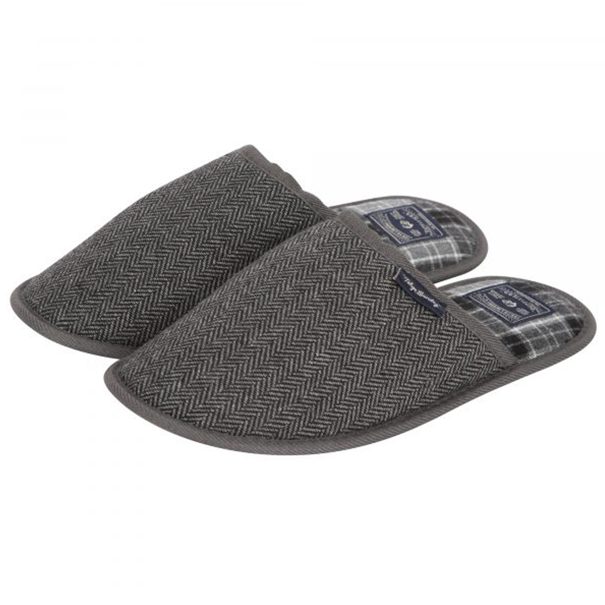 Men's Tokyo Laundry Herringbone Open Back Slippers