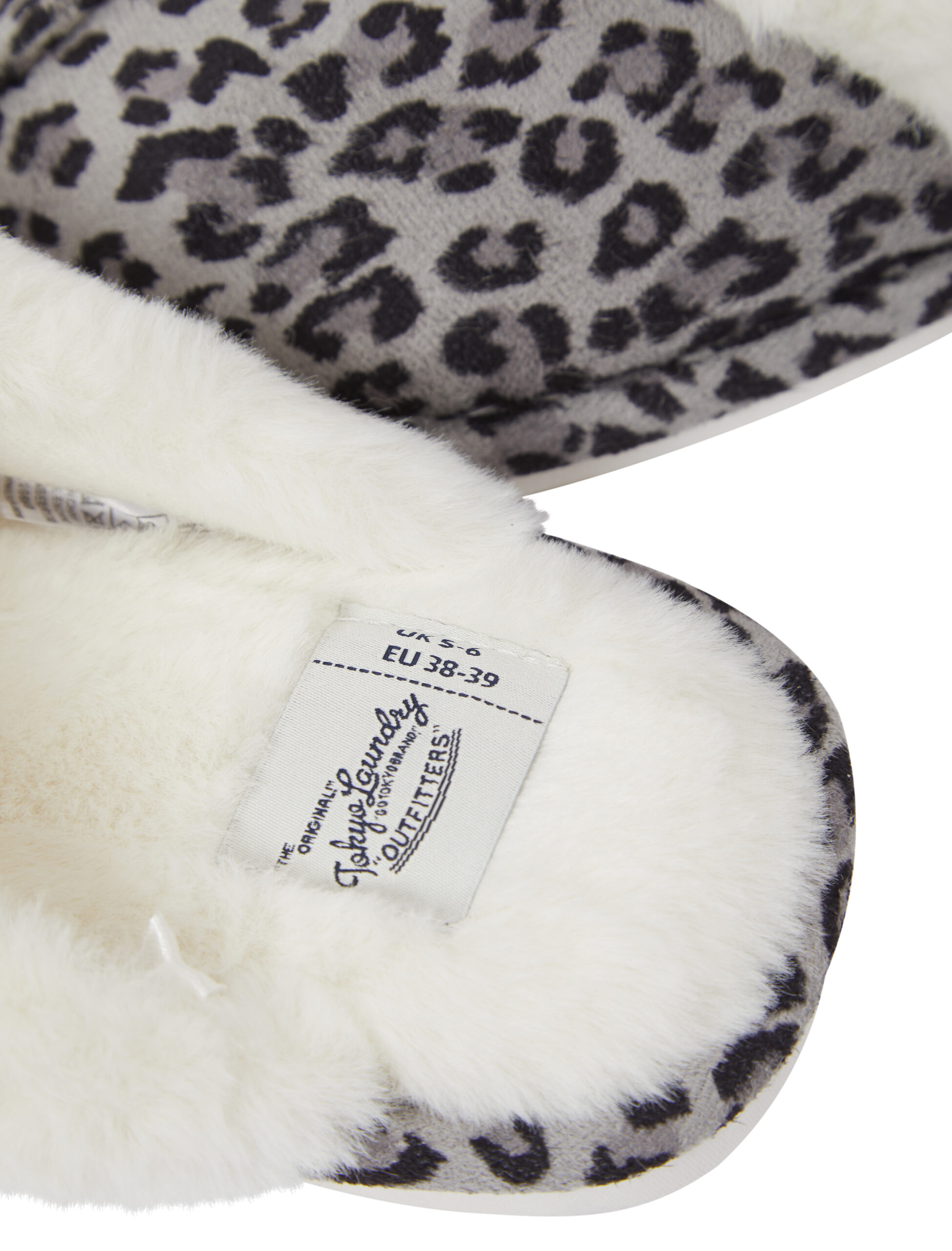 Women's Tokyo Laundry Open Back Leopard Print Slippers - Image 7