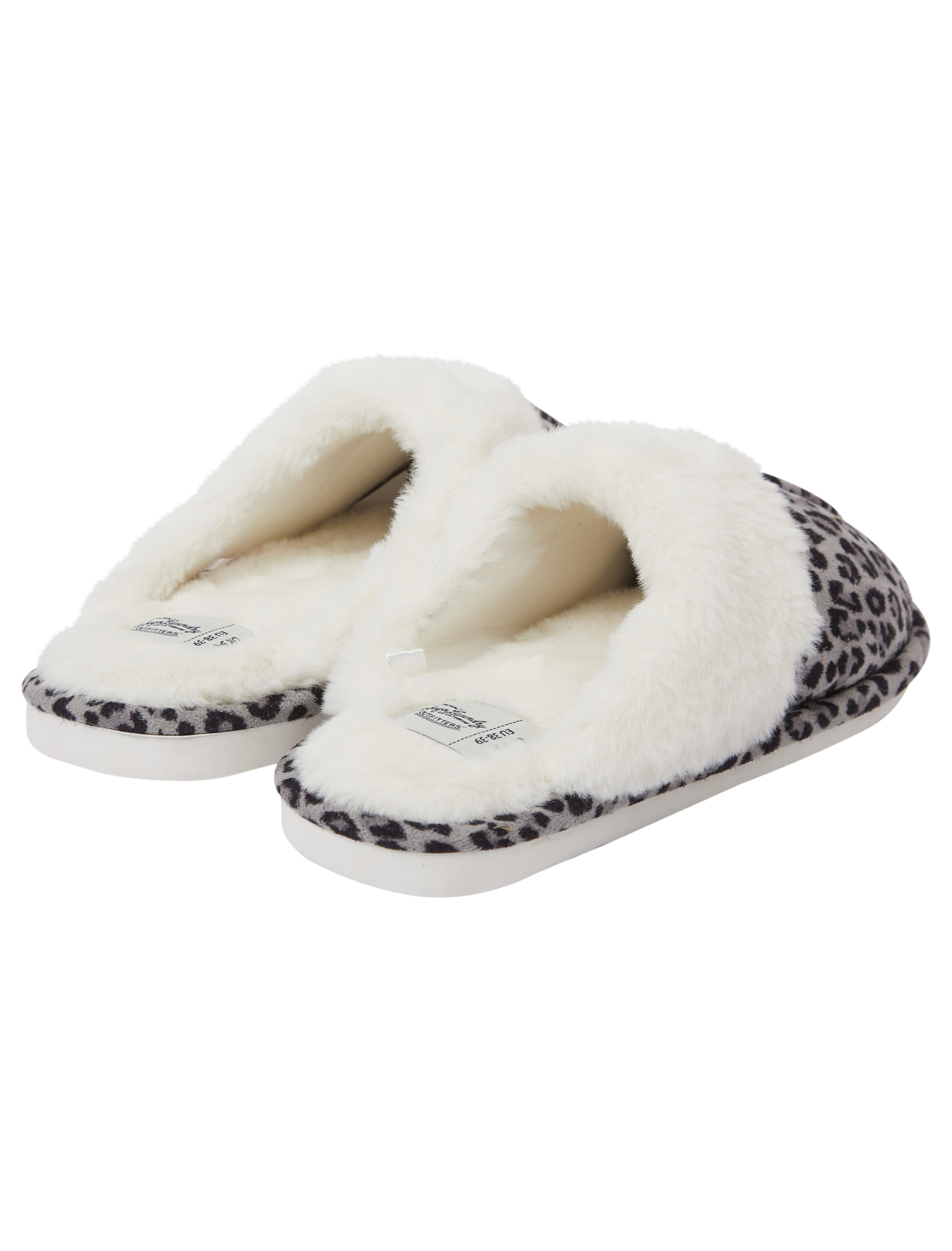 Women's Tokyo Laundry Open Back Leopard Print Slippers - Image 4