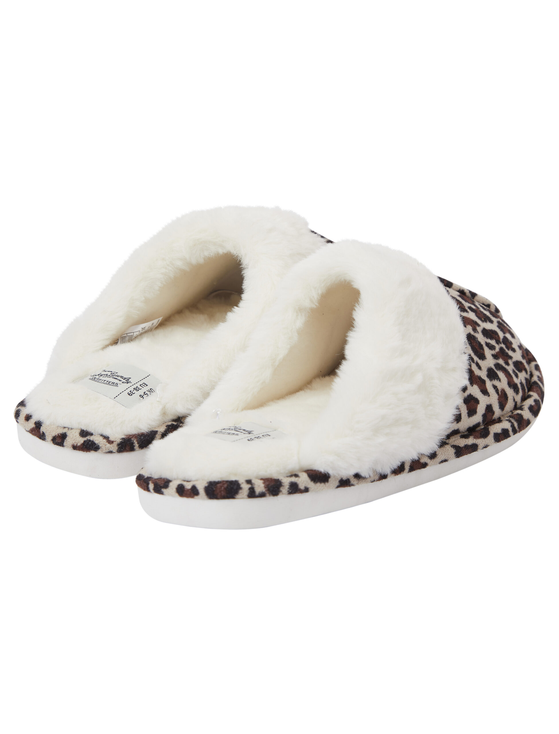 Women's Tokyo Laundry Open Back Leopard Print Slippers - Image 5