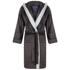 Men's Tokyo Laundry Soft Fleece Dressing Gown Hooded Robe
