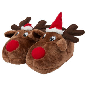 Women's Christmas Novelty Reindeer Slippers