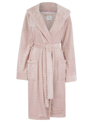 Women's Tokyo Laundry Pink Fleece Dressing Gown Bath Robe