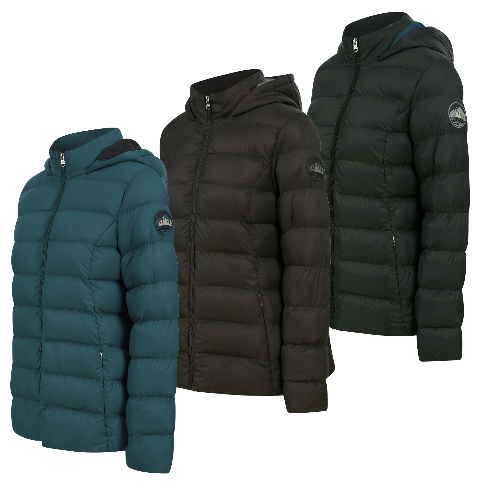 Women's Short Quilted Jacket Padded Hooded Coat