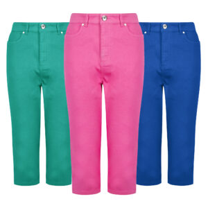 Women's Stretch Denim Crop Jeans Soft Cotton Fashion Pants