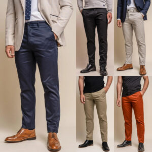 Men's Cavani Slim Fit Chino's Smart Casual Trousers