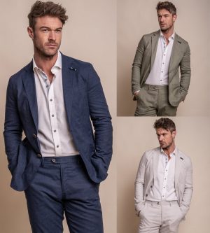 Cavani Linen Smart Lightweight Summer Blazer Suit Jacket