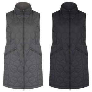 Women's Mid-Length Onion Stitch Padded Gilet Bodywarmer