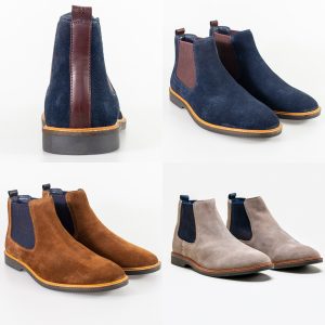 Men's Cavani Slip On Suede Desert Boots Smart Casual Footwear