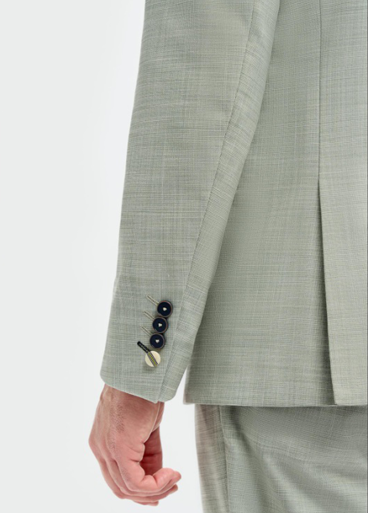 Cavani Camden Sage Green 3 Piece Slim Fit Suit - Image 4