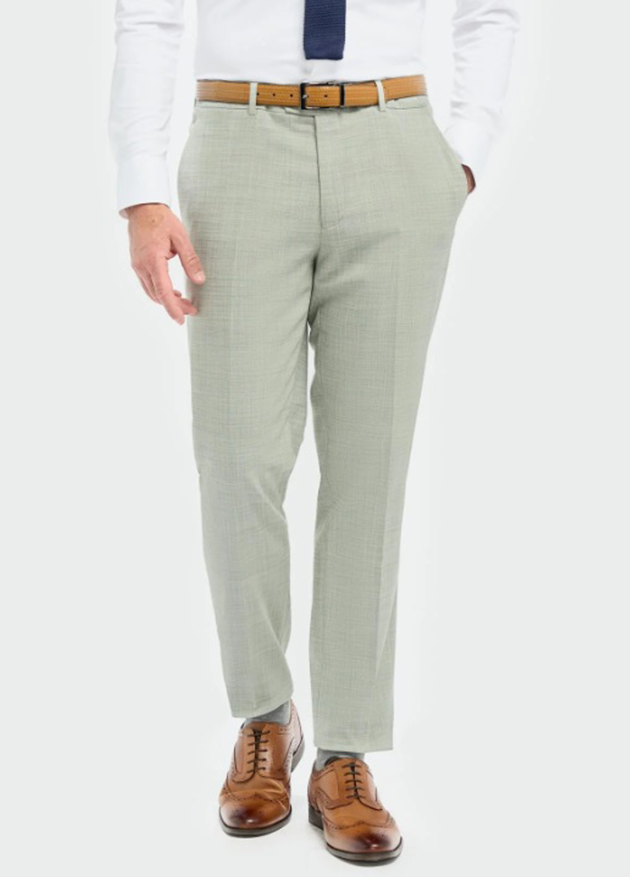 Cavani Camden Sage Green 3 Piece Slim Fit Suit - Image 8
