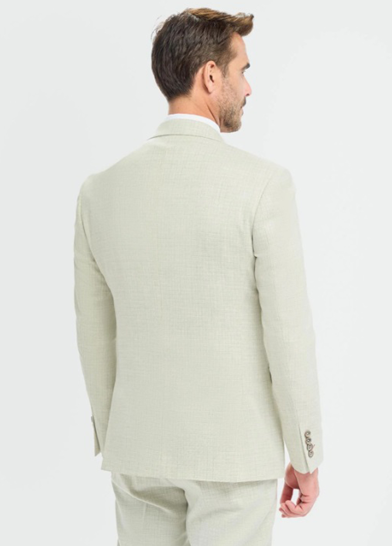 Cavani Tropez Pastel Sage Green 3 Piece Slim Fit Suit - Image 4