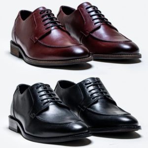 Cavani Berlin Genuine Leather Black and Wine Shoes