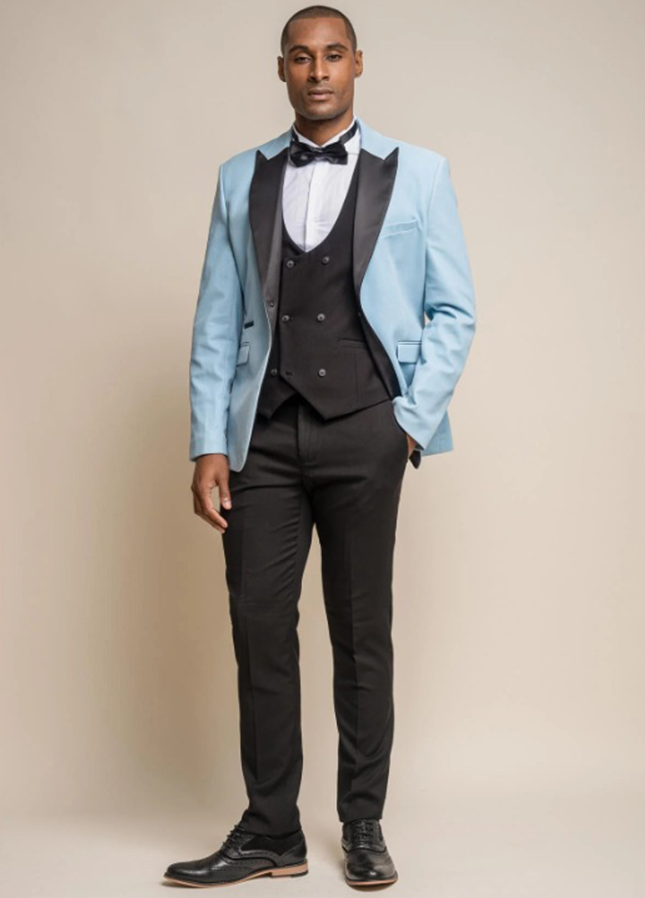Cavani Velvet Blazer Smart Formal Dinner Prom Jacket - Image 8