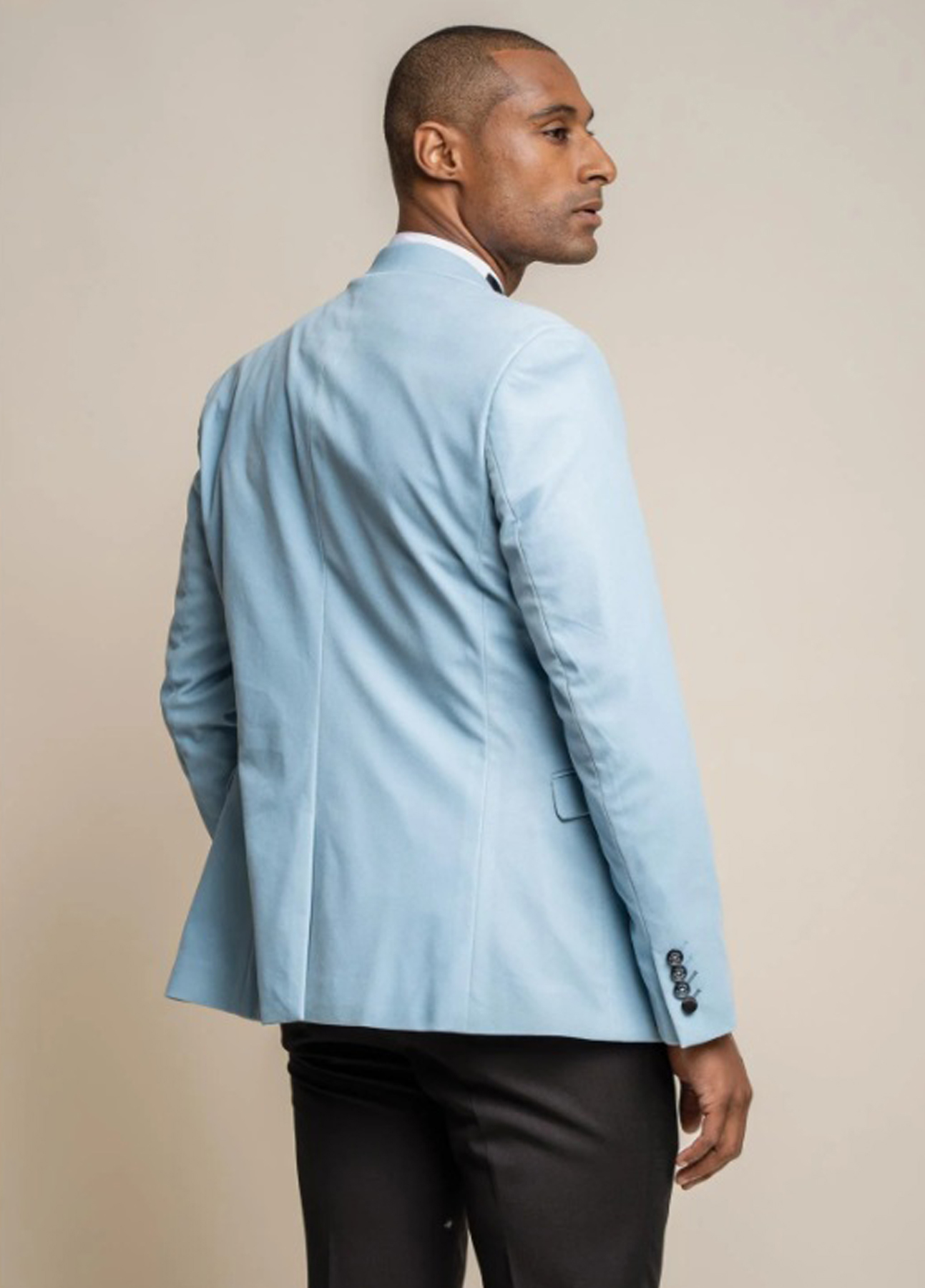 Cavani Velvet Blazer Smart Formal Dinner Prom Jacket - Image 9