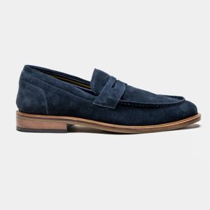 Cavani Jordan Navy Blue Slip On Loafers Smart Casual Shoes