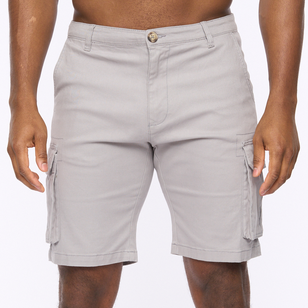 Men's Crosshatch Smart Casual Stretch Chino Cargo Shorts - Image 19