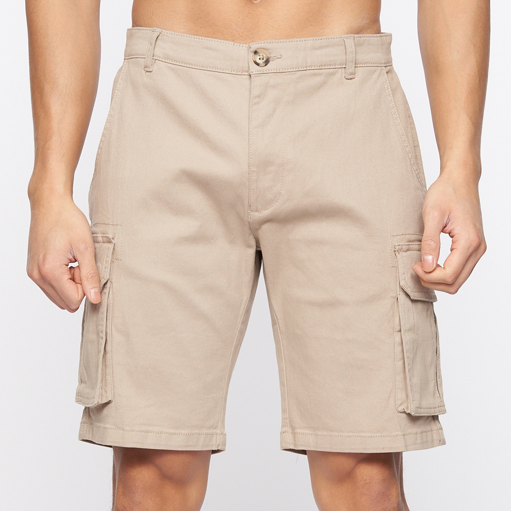 Men's Crosshatch Smart Casual Stretch Chino Cargo Shorts - Image 5