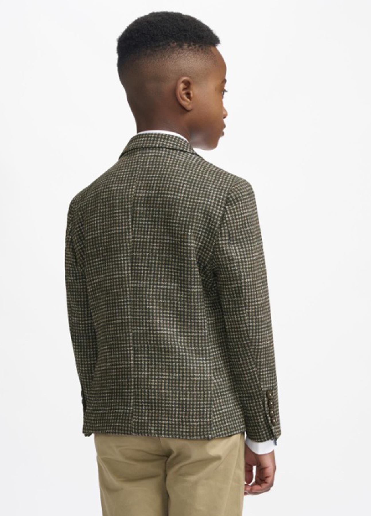 Boys Cavani 2 Piece Contrast Suit Blazer & Chino's - Image 3