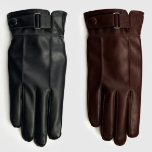Cavani Vegan Leather Gloves – Black & Brown Men’s Gift Idea