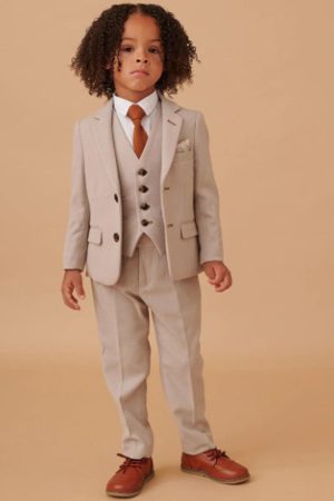 Marc Darcy Boys Cream 3 Piece Suit
